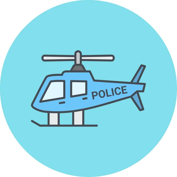 Helikopter Ikon Vektor Illusztráció — Stock Vector