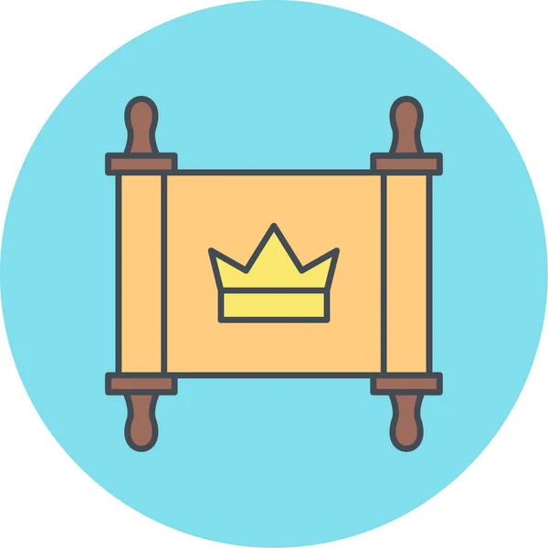 Vector Illustration Modern Lack Icon King — Stock Vector