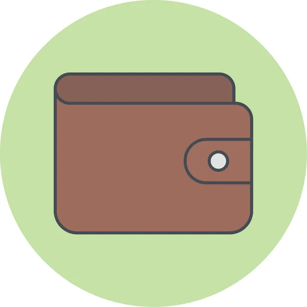 Plånbok Ikon Vektor Illustration — Stock vektor