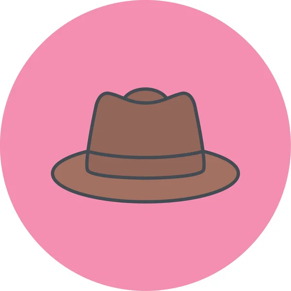 Sombrero Vector Icono Ilustración — Vector de stock