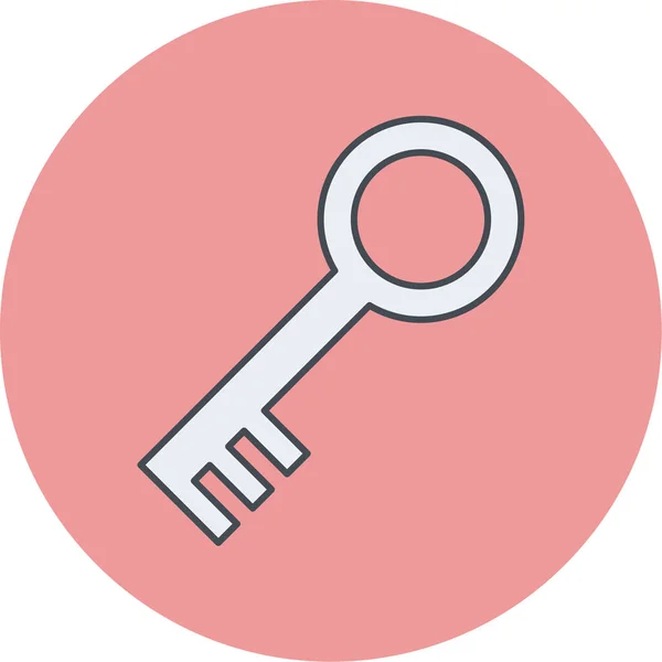 Key Vector Glyph Icon — Stock Vector