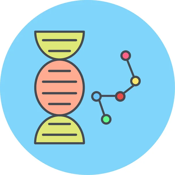 Ícone Dna Ilustração Vetorial —  Vetores de Stock