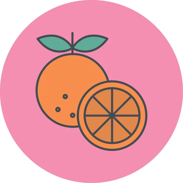 Vektorová Ilustrace Oranžové Ikony — Stockový vektor