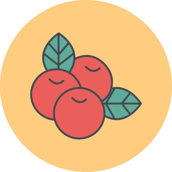 Vector Illustration Tangerines Icon — стоковый вектор