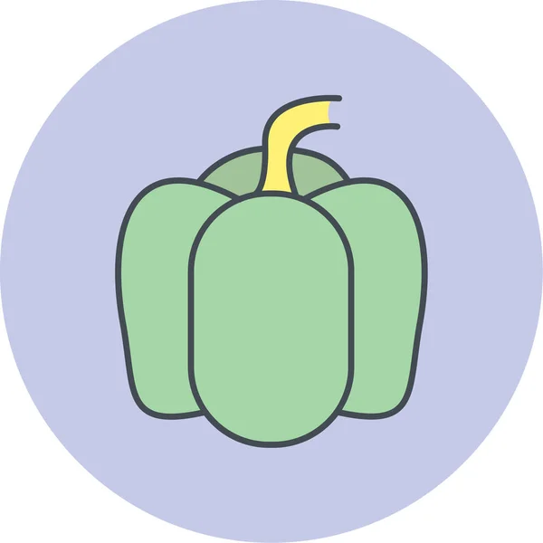 Vector Illustration Modern Vegetable — Vector de stock