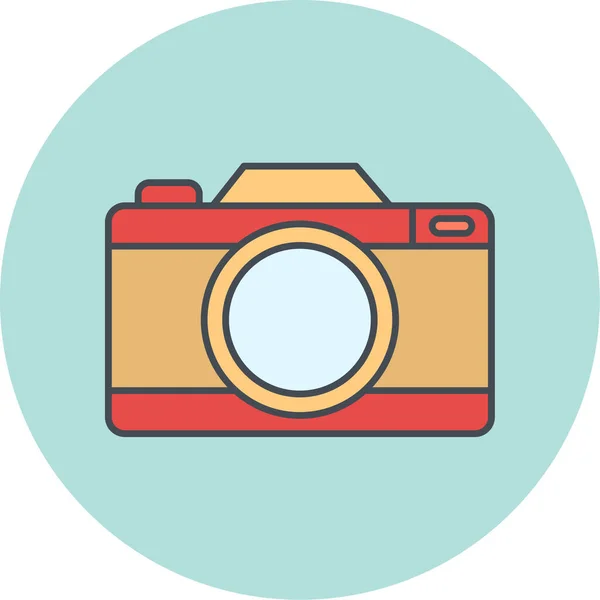 Vector Ilustración Del Icono Cámara — Vector de stock