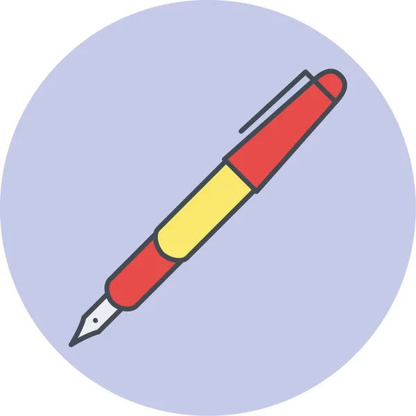 Stift Web Symbol Einfache Illustration — Stockvektor