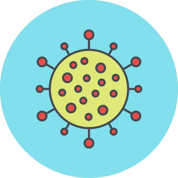 Virus Icona Vettoriale Illustrazione — Vettoriale Stock