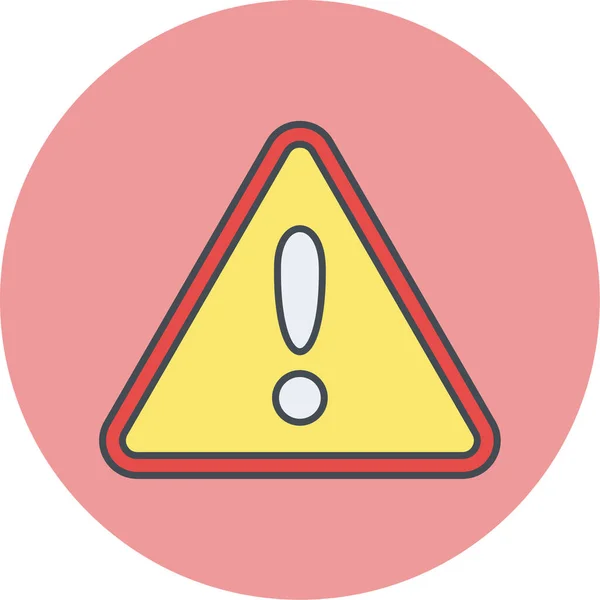 Icono Señal Advertencia Ilustración Vectorial — Vector de stock
