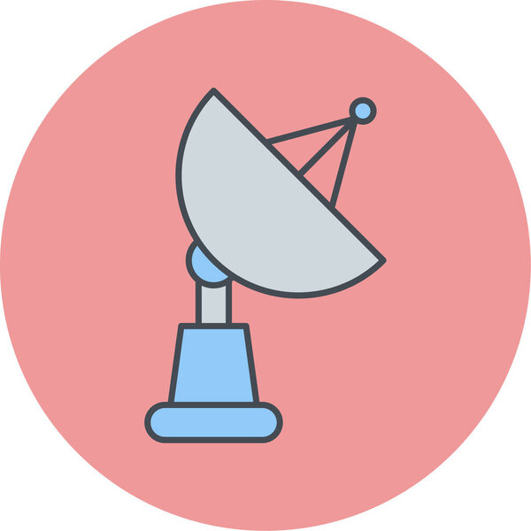 satellite dish. simple illustration