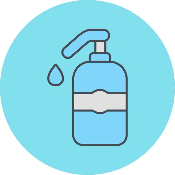 Ilustração Vetorial Moderno Falta Ícone Shampoo —  Vetores de Stock