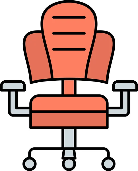 Офисное Кресло Простой Дизайн — стоковый вектор