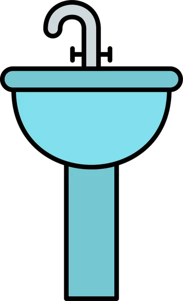 浴室だ Webアイコンシンプルなイラスト — ストックベクタ