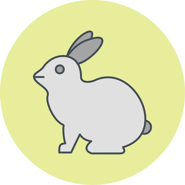 Vector Illustration Cute Rabbit Icon — Wektor stockowy