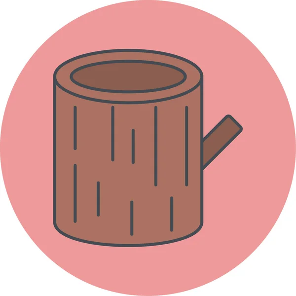 コーヒーカップのアイコンベクトルイラスト — ストックベクタ