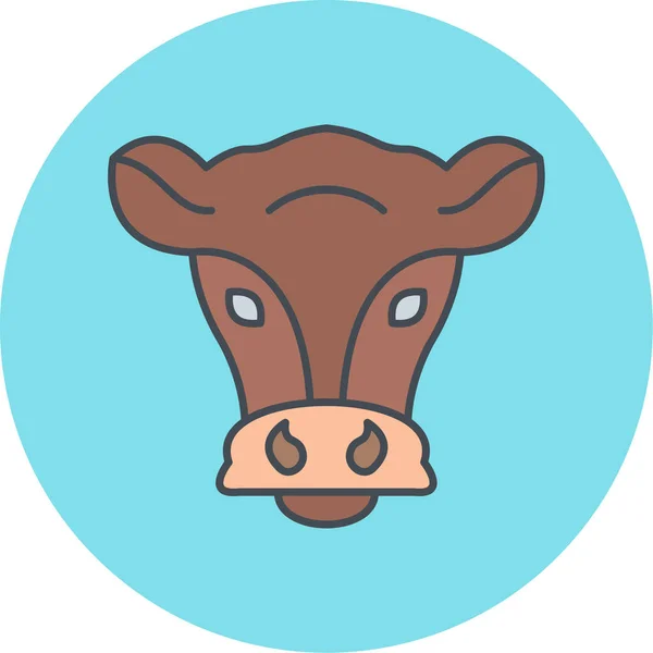 Ilustração Vetorial Uma Vaca —  Vetores de Stock