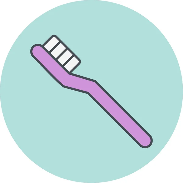 Escova Dentes Ícone Web Ilustração Simples — Vetor de Stock