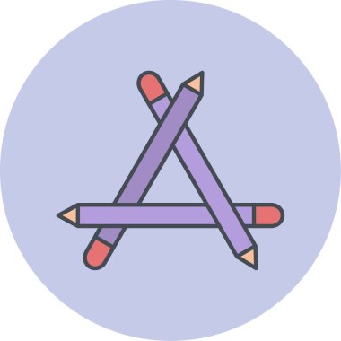 kalem simgesinin vektör illüstrasyonu