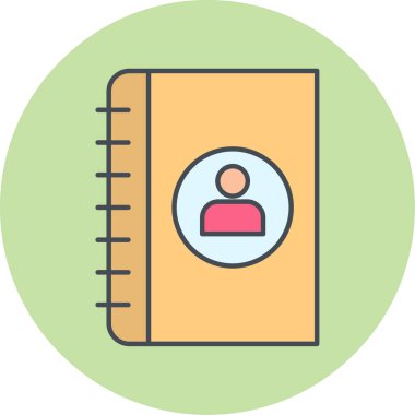 Kitap. Web simgesi basit illüstrasyon