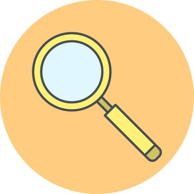 Arama simgesi vektör illüstrasyonu