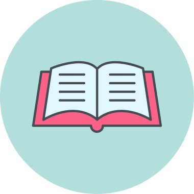 kitap simgesi vektör illüstrasyonu