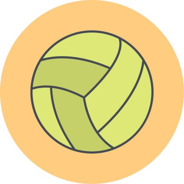 voleybol topu simge vektör çizim