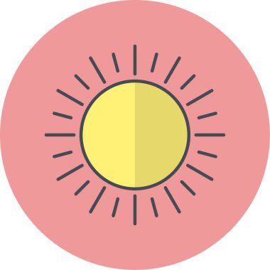 Güneş Simgesi Vektör illüstrasyonu