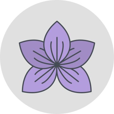 çiçek simgesi vektör illüstrasyonu