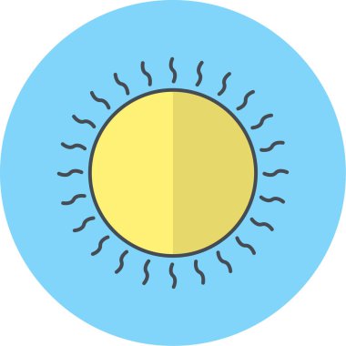 Güneş Simgesi Vektör illüstrasyonu