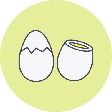Tek bir paskalya yumurtasının vektör çizimi
