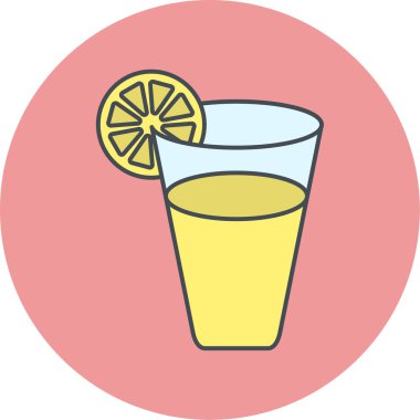 Kokteyl. Web simgesi basit illüstrasyon