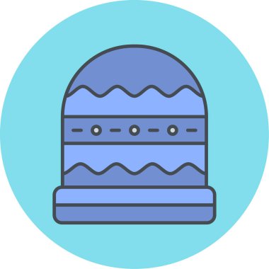 Vektör çizim Noel şapka