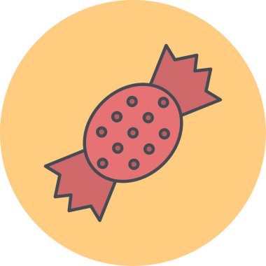 - Şeker. Web simgesi basit illüstrasyon