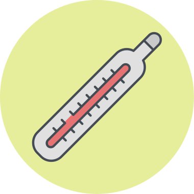 termometre simgesi vektör illüstrasyonu