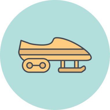 Kaykay simgesi vektör illüstrasyonu