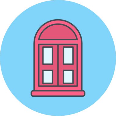 pencere simgesi vektör illüstrasyonu