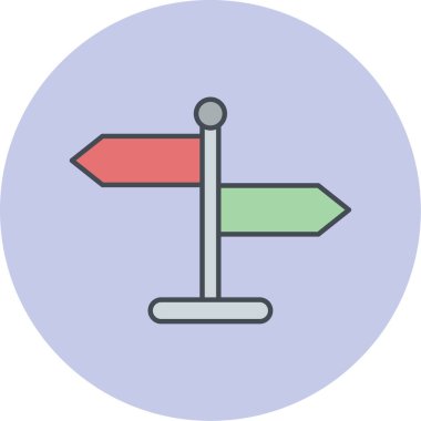 yön okları web simgesi basit illüstrasyon