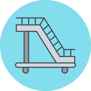 Modern b 'nin vektör çizimi koşu bandının ikonundan yoksun