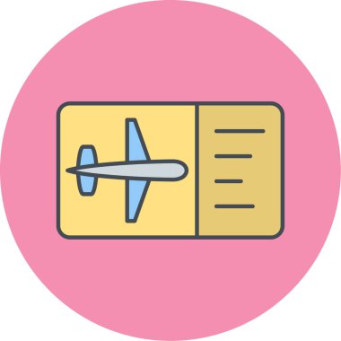 uçak ikonu vektör illüstrasyonu