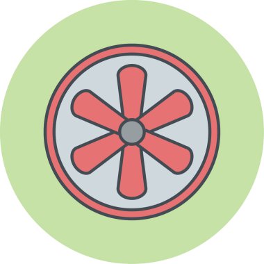 fan web simgesi basit illüstrasyon