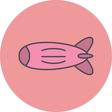 roket ikonu vektör illüstrasyonu