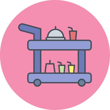 Havaalanı. Web simgesi basit illüstrasyon