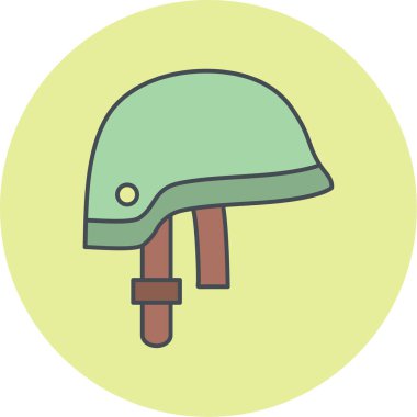 Kask vektörü simgesi modern basit illüstrasyon