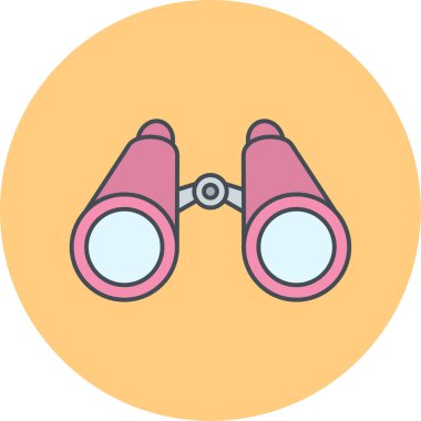 dürbün vektör simgesi modern basit tasarım