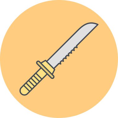 bıçak simgesi vektör illüstrasyonu