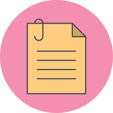 Dosya simgesinin vektör illüstrasyonu