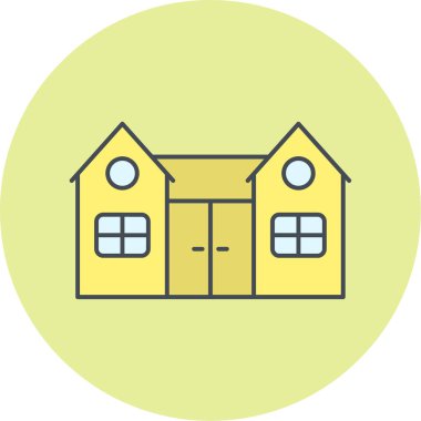 Ev simgesinin vektör illüstrasyonu