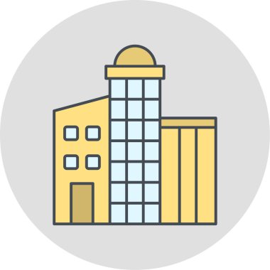 Otel simgesi vektör illüstrasyonu