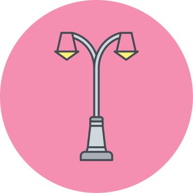 Sokak lambası ikonu. vektör illüstrasyonu