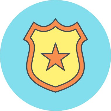kalkan ikon vektör illüstrasyonu
